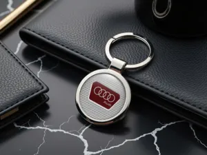 Audi Safety Keyring Force Durable Alloy Build